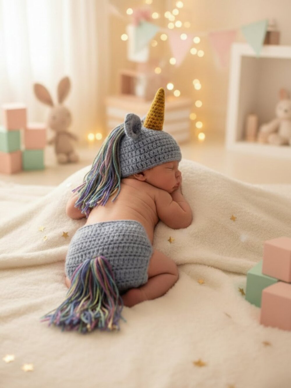 Magical Unicorn Baby Costume Set | Baby Shower Gift Photo Prop Halloween Costume